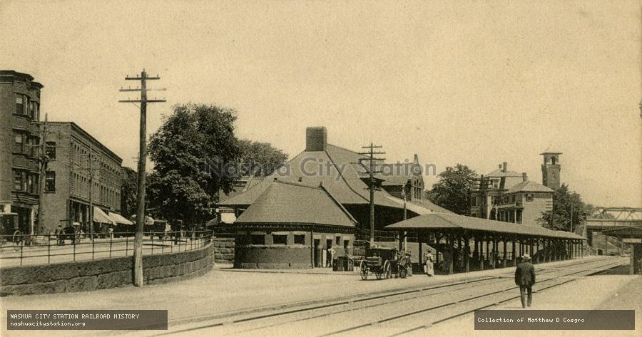Postcard: Railroad Station, Malden, Massachusetts